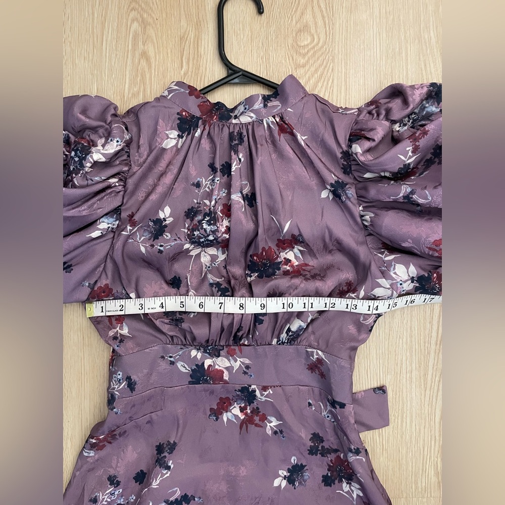 Floral Regencycore Puff Sleeve Midi Dress S RW&CO - Picture 10 of 17